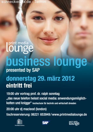 business lounge Werbeplakat