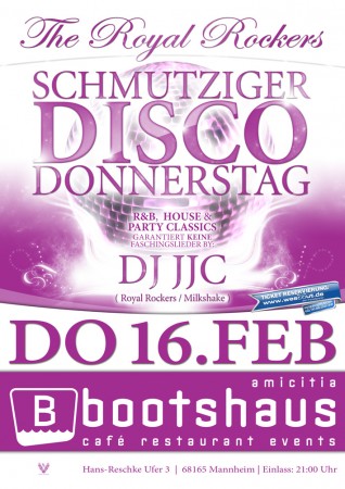 Schmutziger Disco Donnerstag Werbeplakat