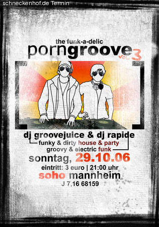 the funk-a-delic Porngroove Werbeplakat