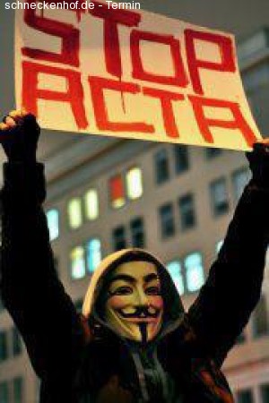STOP ACTA Demo Werbeplakat