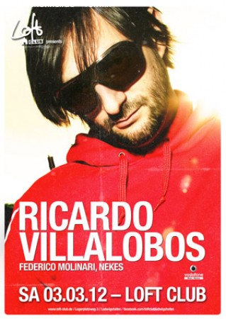 Ricardo Villalobos @ Loft Club Werbeplakat