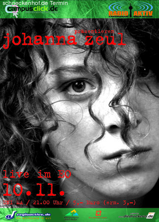 Musikbox : Johanna Zeul   Werbeplakat