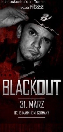 Club Ritzz - Blackout Werbeplakat