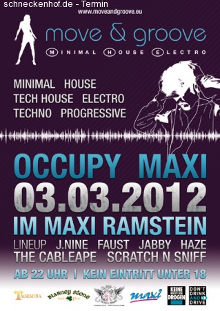 Move & Groove - Occupy Maxi Werbeplakat
