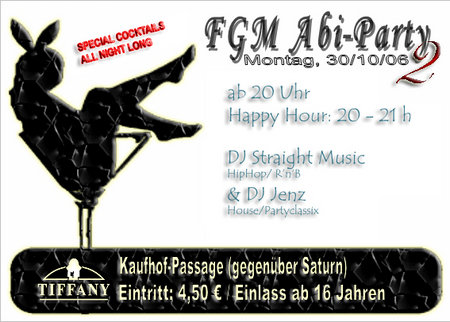 FGM Abi-Party Vol. 2 Werbeplakat