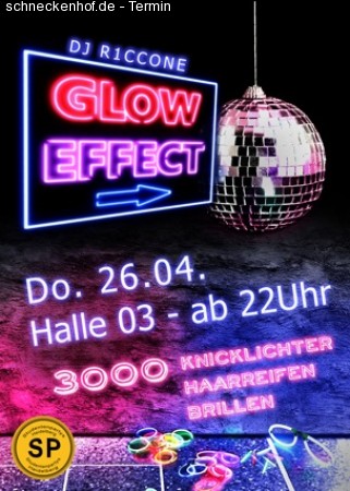 Glow Effect - Knicklichtparty Werbeplakat