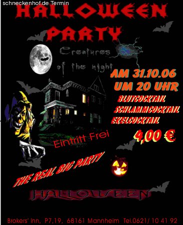 Halloween Party Werbeplakat