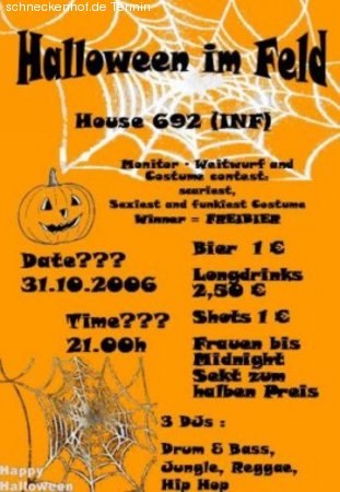 Halloween im Feld Werbeplakat