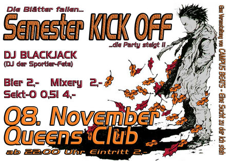 Semester Kick Off Werbeplakat