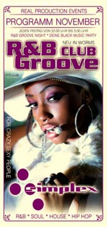 R&B Groove Night Werbeplakat