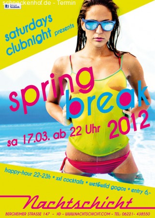 Spring Break 2012 Werbeplakat