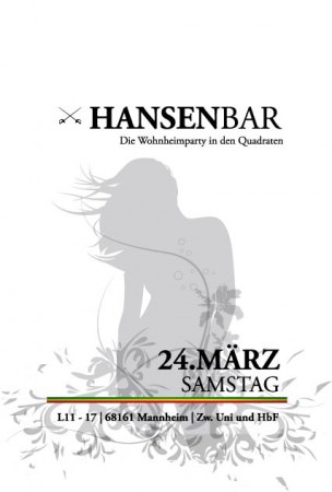 HANSBAR - Wohnheimfete Werbeplakat