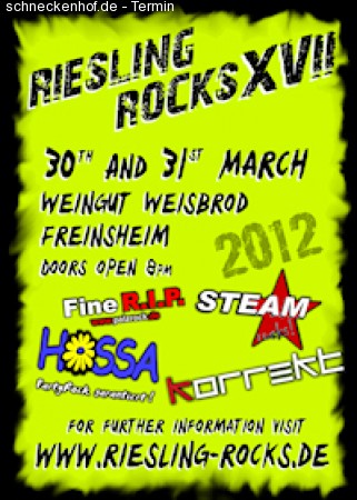 Riesling Rocks Xvii - Freitag Werbeplakat