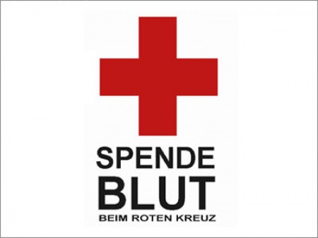 Auf zur Blutspende! Werbeplakat