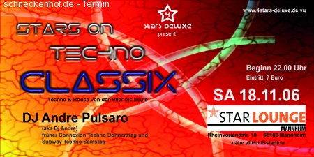 Stars on Techno Classix Werbeplakat