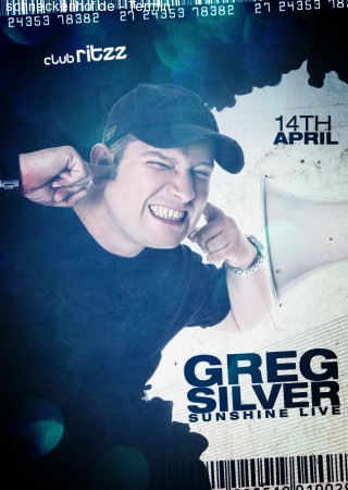 Club Ritzz - Greg Silver Werbeplakat