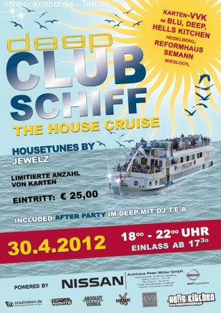 deep - Clubschiff 2012 -TIDM Werbeplakat