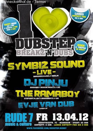 I Love Dubstep - Breakz n Dubs Werbeplakat