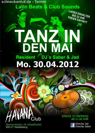 Tanz In den Mai Mega Party2012 Werbeplakat