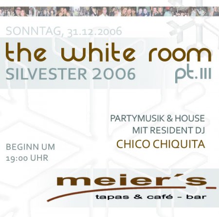 The White Room pt.3: Silvester Werbeplakat