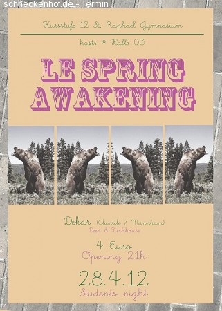 Le Spring Awakening Werbeplakat