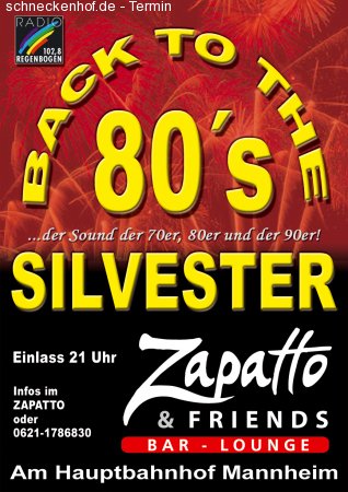 Back to the 80's-Silvester Werbeplakat