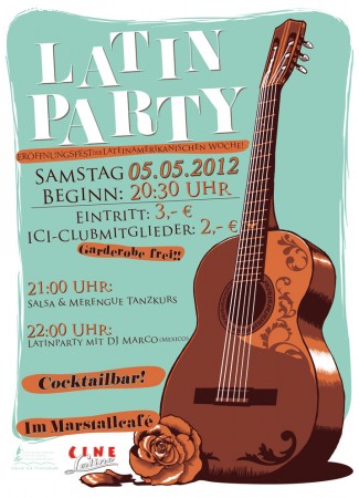 Latin-Party mit DJ Marco Werbeplakat