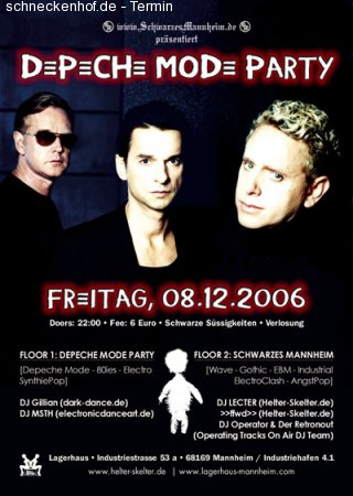 Depeche Mode Party Werbeplakat