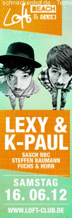 Lexy & K-Paul (Beach & Club) Werbeplakat