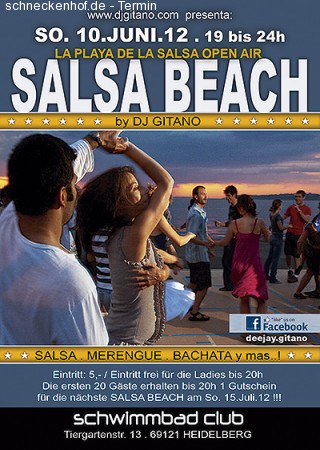 SALSA BEACH . LA PLAYA DE LA S Werbeplakat
