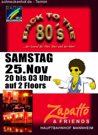 Back to the 80's Werbeplakat