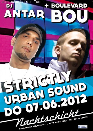 Strictly Urban Sound-DJ Antar Werbeplakat