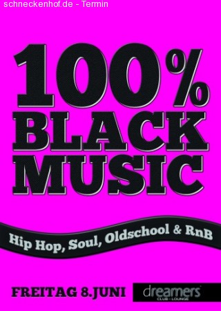 100% Black Music // Live Act Werbeplakat