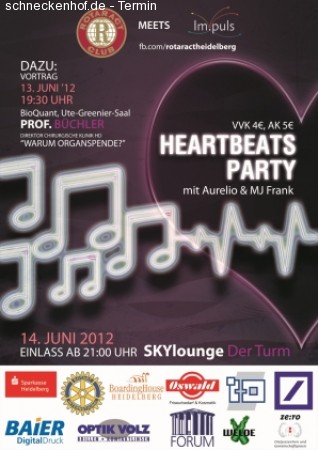 Heartbeats Party Werbeplakat