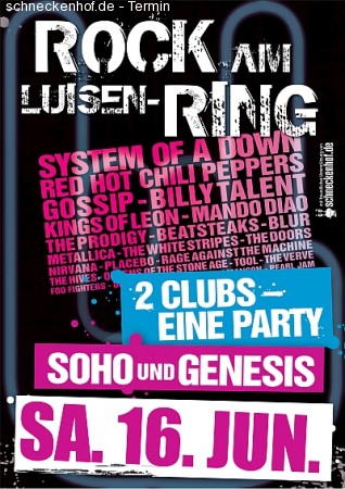 Rock am Luisenring Double Club Werbeplakat