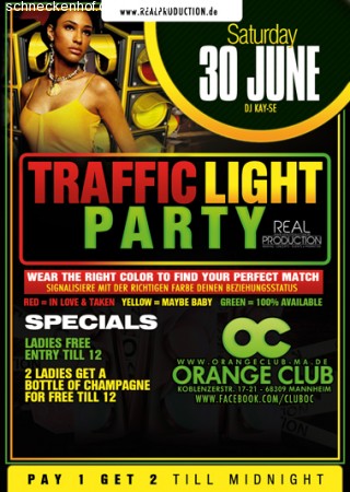 Traffic Light Party Werbeplakat