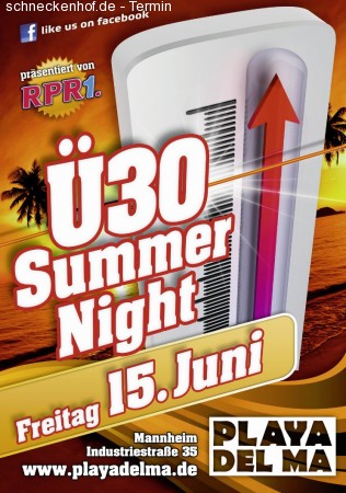 Ü30 Summer Night (Premiere) Werbeplakat