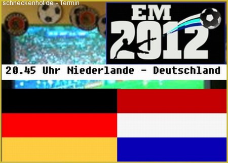 EM  Fußball Party D vs H Werbeplakat