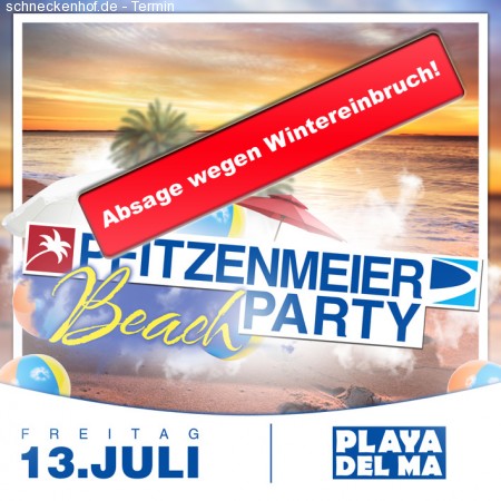 Pfitzenmeier on the Beach! Werbeplakat