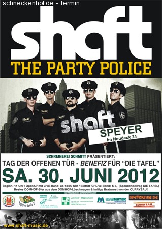 shaft-The PartyPolice LIVE! Op Werbeplakat