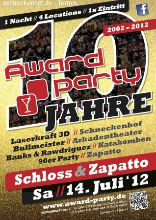 10 Jahre Award Party Werbeplakat