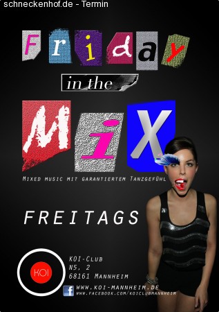 Friday in the MIX Werbeplakat