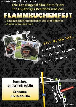10. Mörlheimer Flammkuchenfest Werbeplakat
