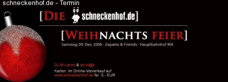 SH.de Weihnachtsfeier Werbeplakat