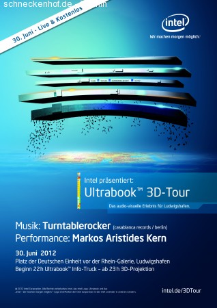 Intel Ultrabook 3D-Tour Werbeplakat