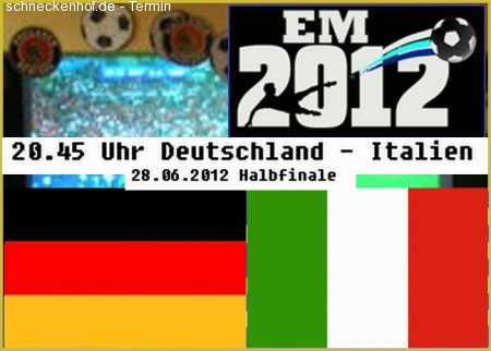 EM Halbfinale Party Werbeplakat