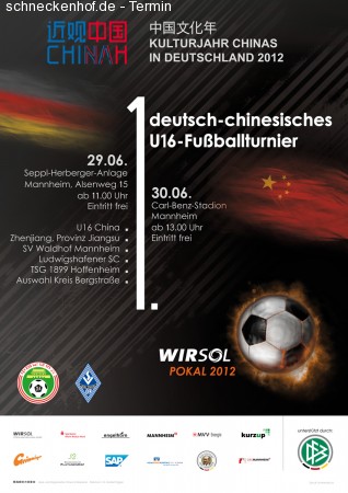 1. de-cn U16 Fußballturnier Werbeplakat