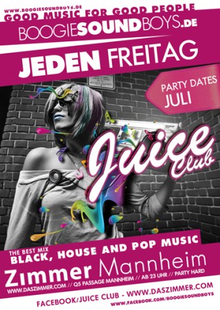 Juice Club - University Juice Werbeplakat
