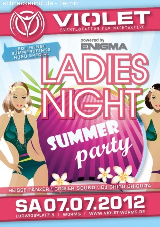 LADIES NIGHT Sommer Special Werbeplakat