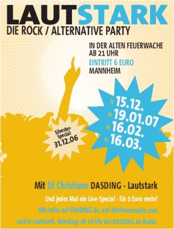 Lautstark-Party  Dezember Werbeplakat